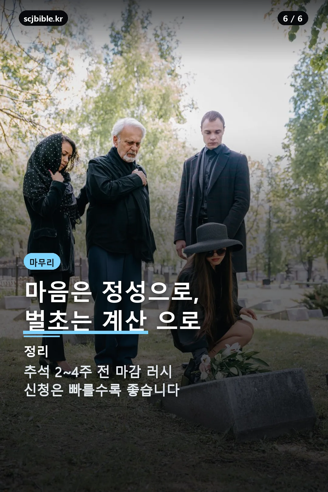벌초 마무리