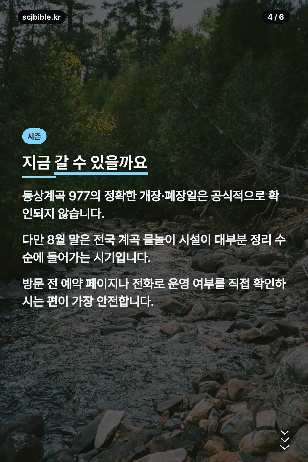 8월 말 시즌 상황