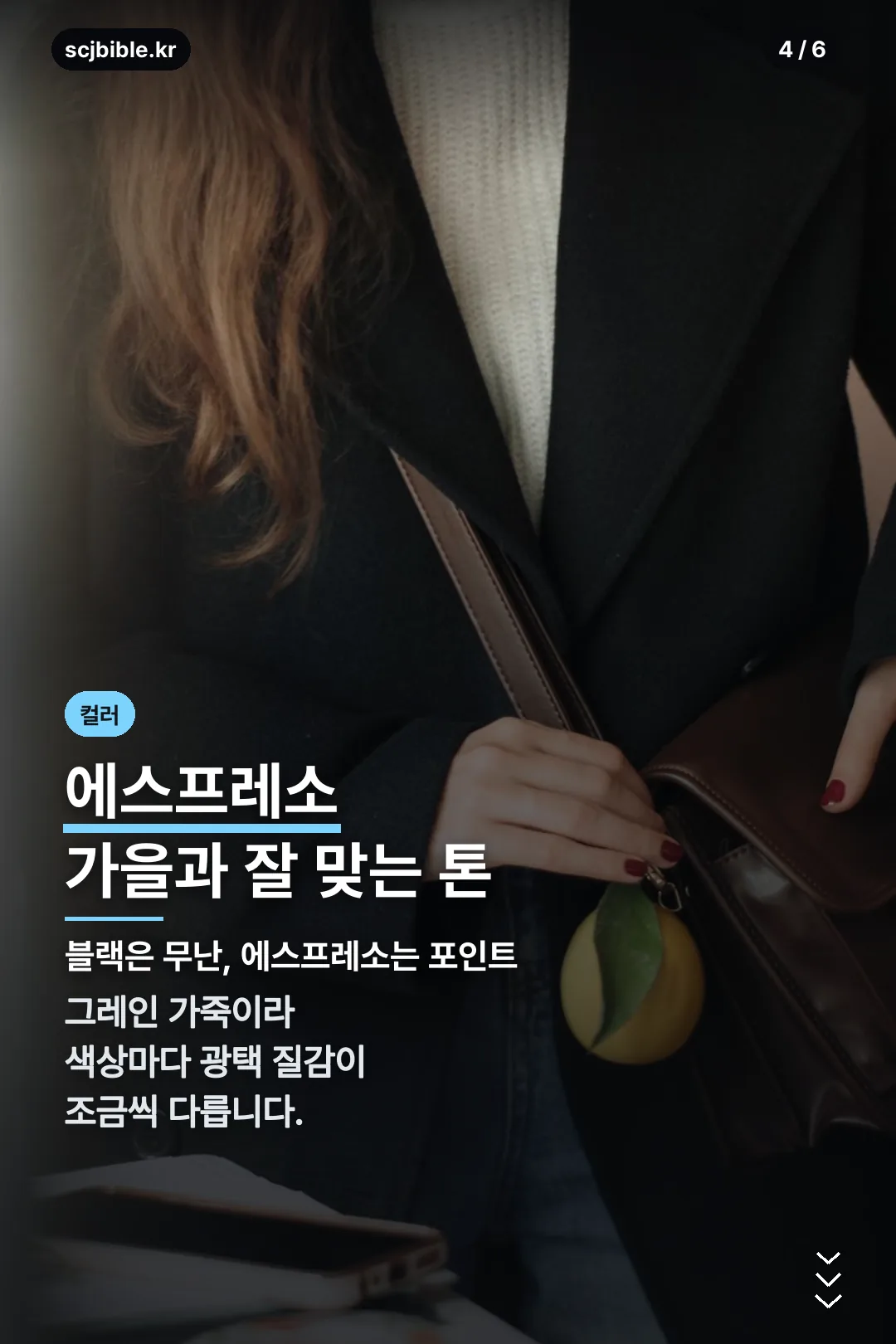 에스프레소 컬러 포인트