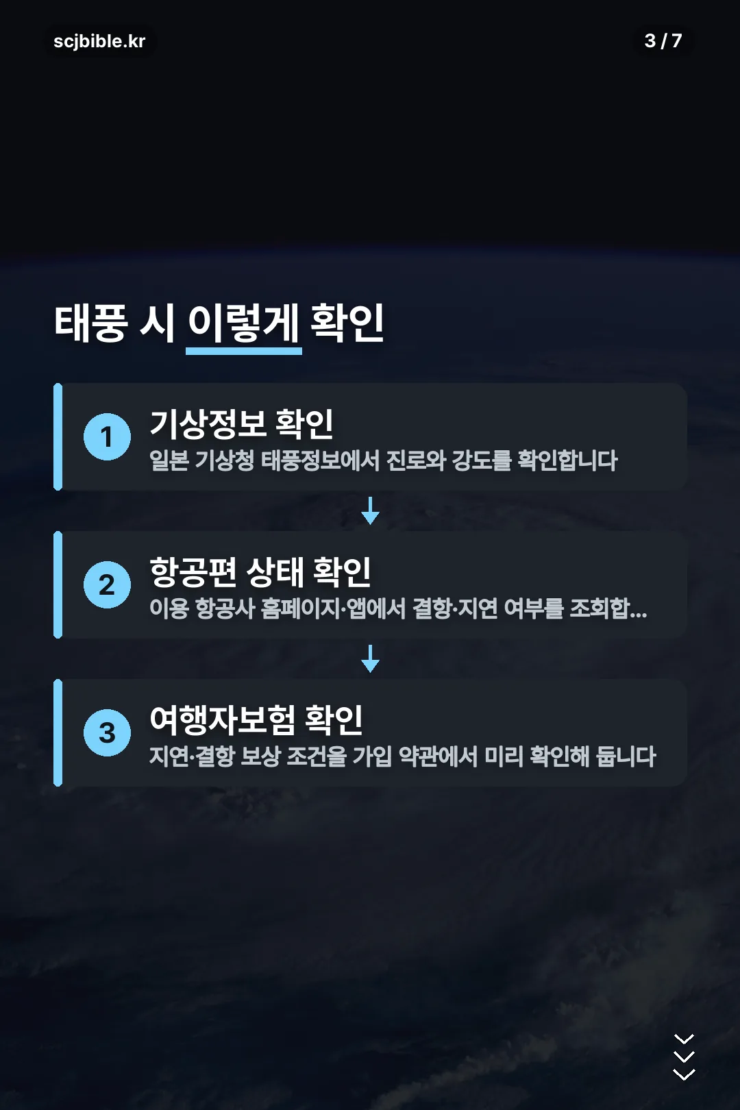 9월 태풍 대처 3단계