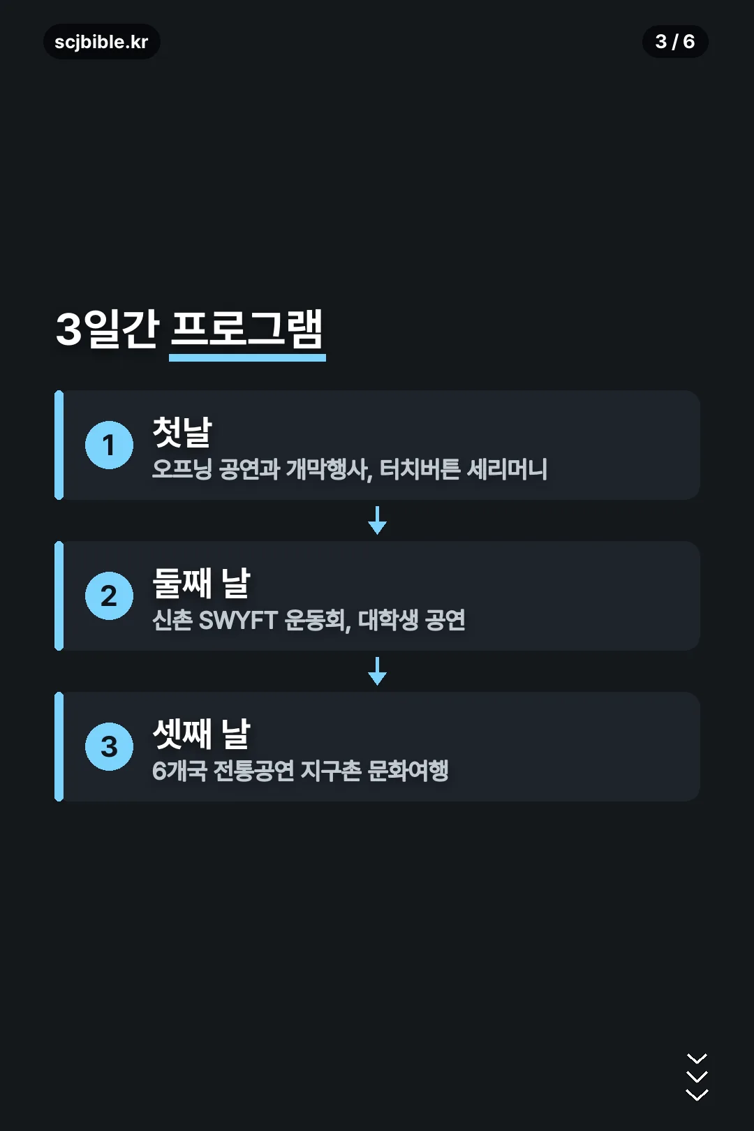 3일간 프로그램