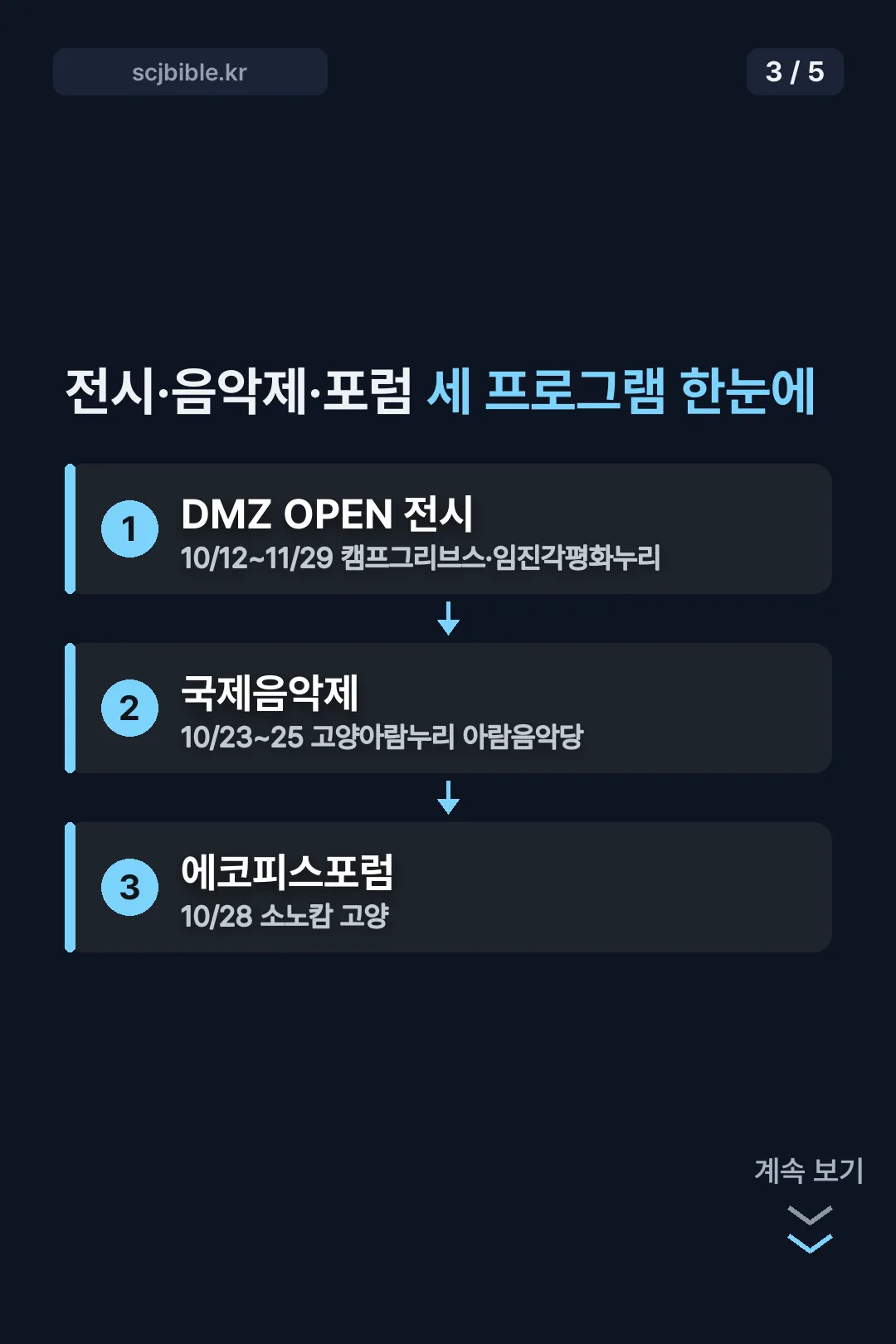 세 프로그램 일정