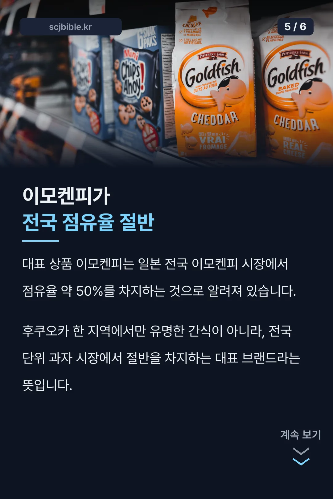 이모켄피 전국 점유율 50%