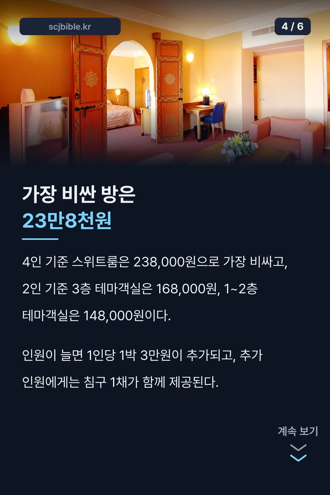 객실 요금 구조